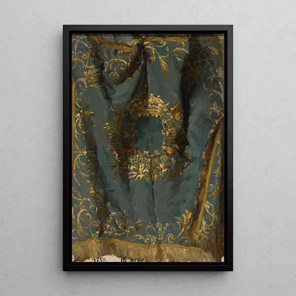 Study of a fabric from the 16th century - Kazimierz Alchimowicz — framed artwork on a wall