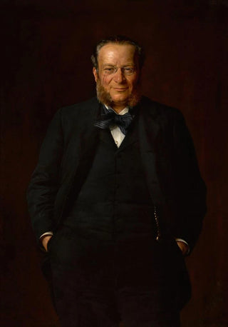 Portrait Painting of Hipolit Wawelberg - Kazimierz Pochwalski — artwork view