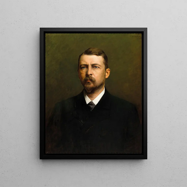 Portrait of Raimund Grübl - Kazimierz Pochwalski — framed artwork on a wall
