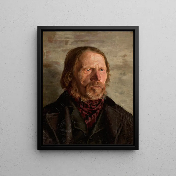 Ruthenian Painting - Kazimierz Pochwalski — framed artwork on a wall