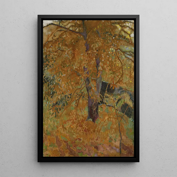 Autumn Painting - Kazimierz Sichulski — framed artwork on a wall