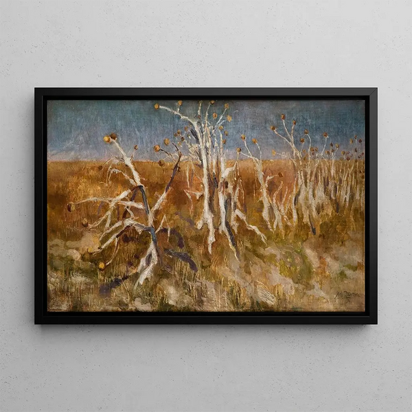 Chardons musqués - Kazimierz Sichulski — framed artwork on a wall