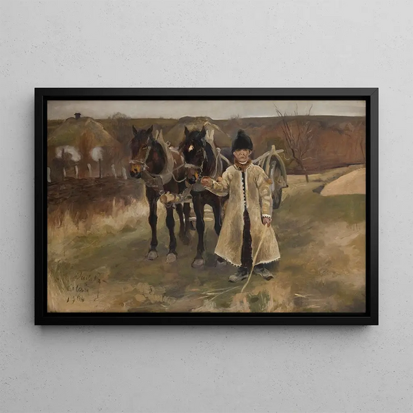 Polésie Painting - Kazimierz Sichulski — framed artwork on a wall