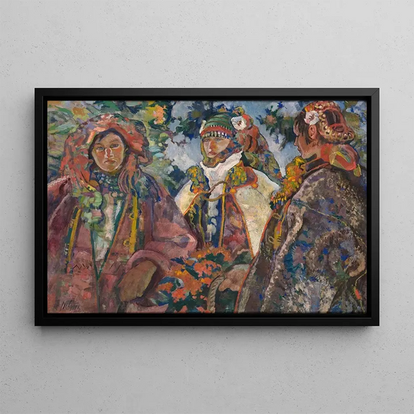 Marriage Houtsoule - Kazimierz Sichulski — framed artwork on a wall