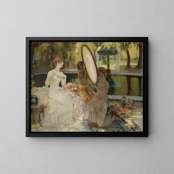 Fairy Tale Jewelry Painting - Kazimierz Stabrowski — framed artwork on a wall