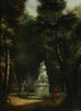 View of Łazienki Park with the statue of Tancrède and Clorinde - Kazimierz Wojniakowski — artwork view