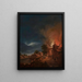 City on fire in summer - Kazimierz Jan — framed artwork on a wall