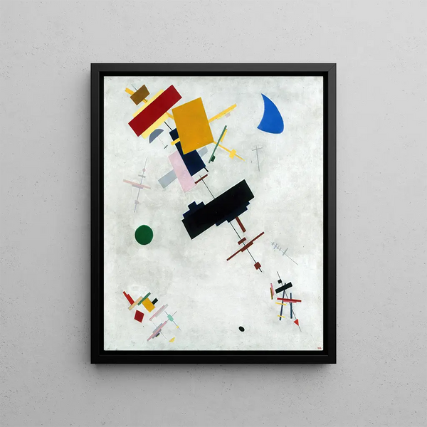 Suprematism - Kazimir Malevich — framed artwork on a wall