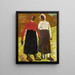 Two Peasant Women - Kazimir Malevich — framed artwork on a wall
