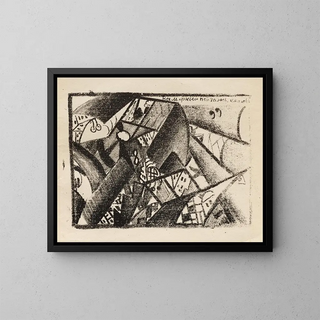 Universal Landscape Untitled - Kazimir Malevich — framed artwork on a wall