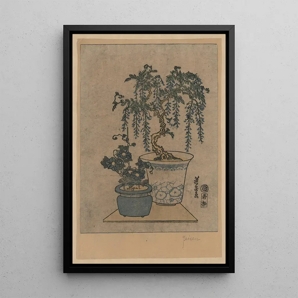 Eight Views of Mount Fuji - Keisai Eisen — framed artwork on a wall