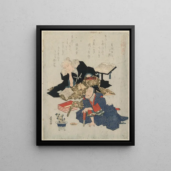 Kiichi Hôgen à Oumaya Kisanta - Keisai Eisen — framed artwork on a wall