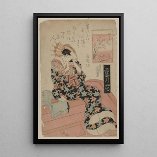 Nakanoch no hana - Keisai Eisen — framed artwork on a wall