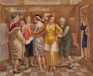 The fitting room - Kenneth Hayes Miller — artwork view