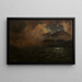 The ghost canoe, a legend of Lake Tarawera - Kennett Watkins — framed artwork on a wall
