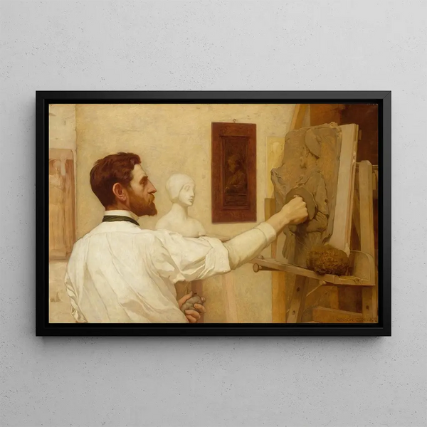 Augustus Saint-Gaudens - Kenyon Cox — framed artwork on a wall