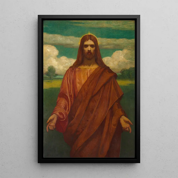 Christ Painting - Kenyon Cox — framed artwork on a wall