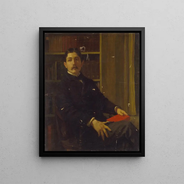 Portrait painting of M. Wiley - Kenyon Cox — framed artwork on a wall