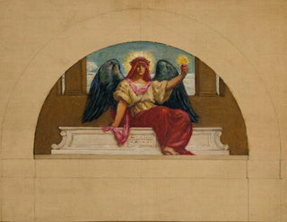 Esquisse for the fresco of Oberlin College L'esprit de l'amour sacrificiel - Kenyon Cox — artwork view