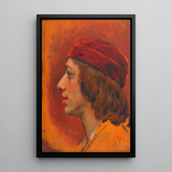 Study of a Man - Kenyon Cox — framed artwork on a wall