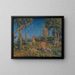 Artemis with a dog and two companions at a spring - Ker Xavier Roussel — framed artwork on a wall
