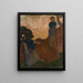 Woman in a landscape - Ker Xavier Roussel — framed artwork on a wall