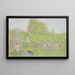 Woman and children by a river - Ker Xavier Roussel — framed artwork on a wall