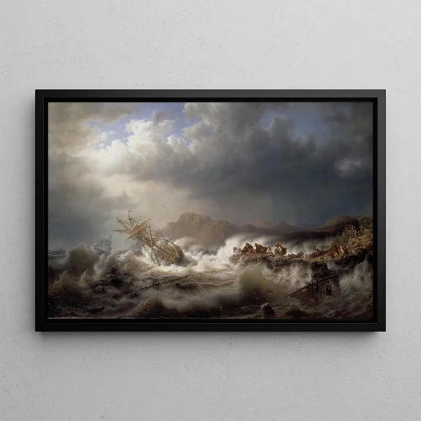 Shipwreck - Kilian Zoll — framed artwork on a wall