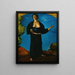 Woman with a Pumpkin - Kishida Ryusei — framed artwork on a wall