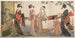 Araibari, washing and stretching of the fabric - Kitagawa Utamaro — artwork view