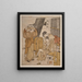Oyasumidokoro: Stand de thé en bord de route - Kitagawa Utamaro — framed artwork on a wall