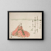 Poet Sj Henj - Kitagawa Utamaro — framed artwork on a wall