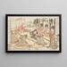 Règles de conduite dans les quartiers de plaisir - Kitagawa Utamaro — framed artwork on a wall
