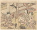 Courtesanes arrangeant des fleurs - Kitao Shigemasa — artwork view
