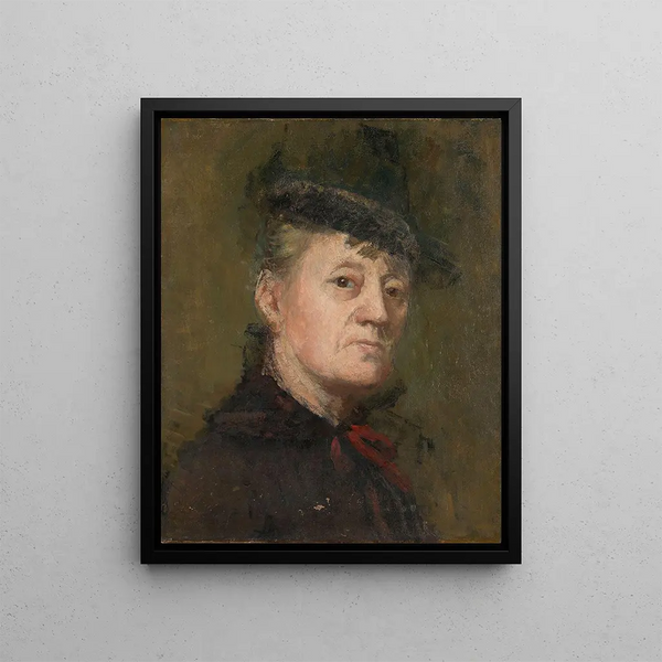 Self-portrait Painting - Kitty Kielland — framed artwork on a wall