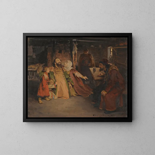 Ivan the Terrible - Klavdy Vasilyevich Lebedev — framed artwork on a wall