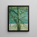 Study of the Trees on the Danube - Klemens Brosch — framed artwork on a wall