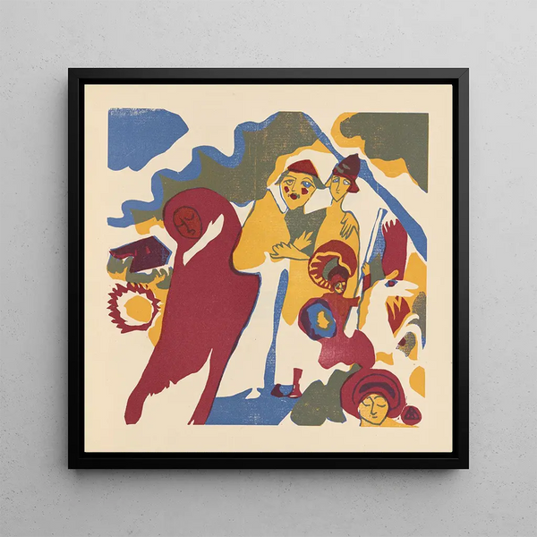Reproduction of the painting Klnge Pl07 - Wassily Kandinsky