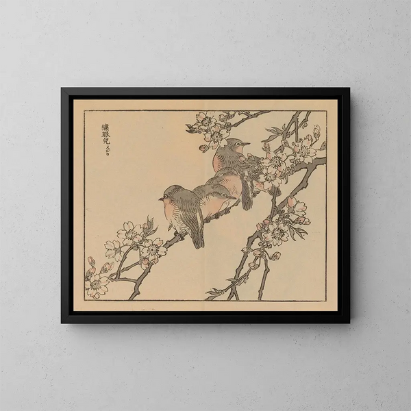 Bairei gafu, plate 27 - Kono Bairei — framed artwork on a wall