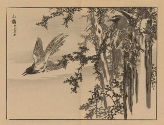 Bairei gafu painting, plate 34 - Kono Bairei — artwork view