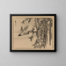 Bairei gafu painting, plate 34 - Kono Bairei — framed artwork on a wall