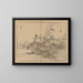 Bairei gafu painting, plate 43 - Kono Bairei — framed artwork on a wall