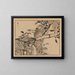 Bairei gafu Painting, plate 49 - Kono Bairei — framed artwork on a wall