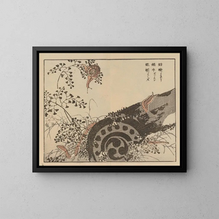 Bairei gafu, plate 56 - Kono Bairei — framed artwork on a wall
