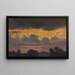 Study of clouds on landscape - Knud Baade — framed artwork on a wall