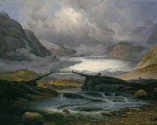 Glacier Nigardsbreen dans la vallée de Justedalen - Knud Baade — artwork view