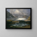 Glacier Nigardsbreen dans la vallée de Justedalen - Knud Baade — framed artwork on a wall