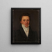 Portrait painting of Johan Tscherning - Knud Baade — framed artwork on a wall
