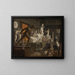 Scene of the Academy in Copenhagen - Knud Baade — framed artwork on a wall