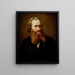 Portrait painting of the artist J. F. Eckersberg - Knud Bergslien — framed artwork on a wall